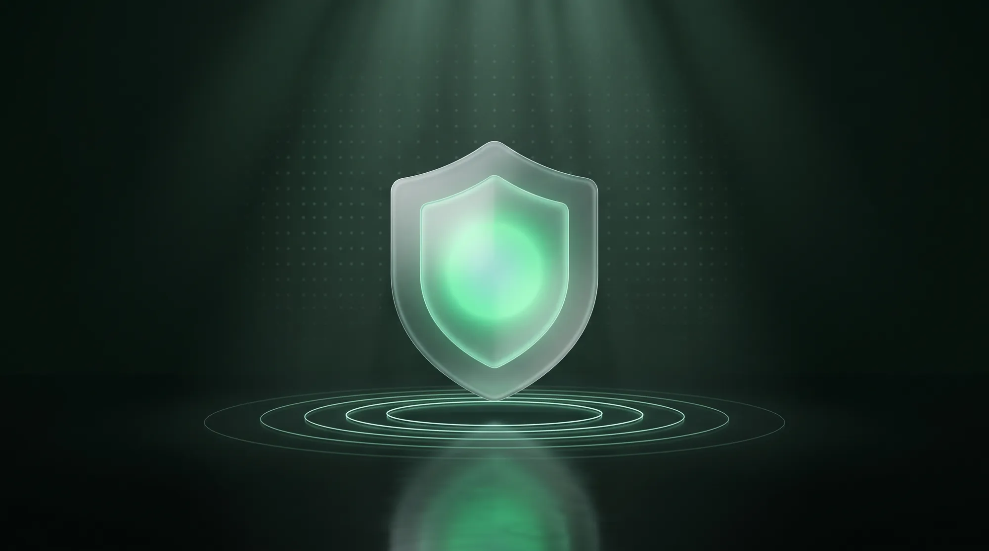 Bouclier de verre lumineux symbolisant la protection des données financières dans Zuelen